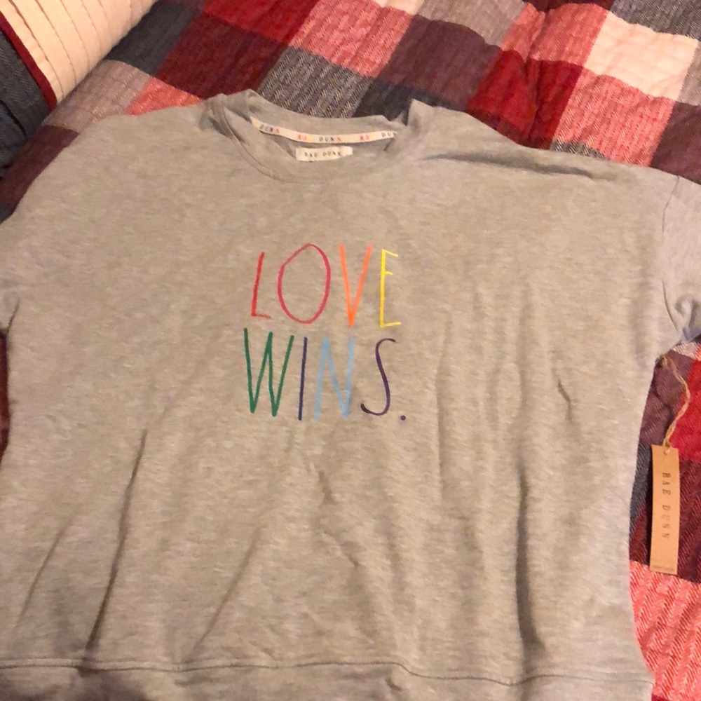 Rae Dunn Love Wins new sweatshirt!!